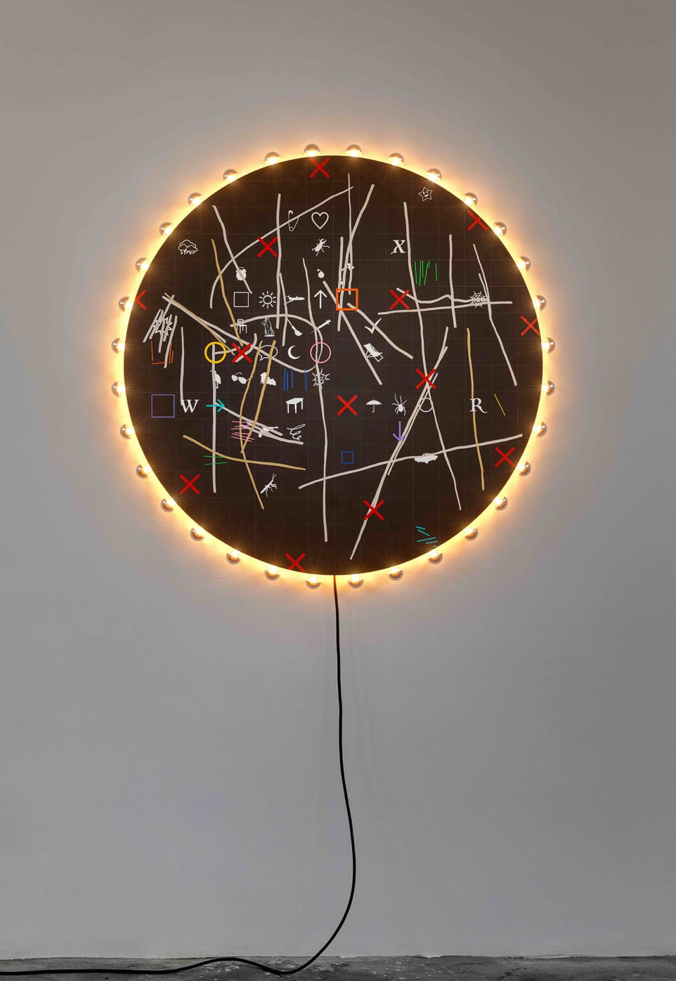 this-world-marcel-devillers-tableau-ampoules-lumiere-peinture-dessin-art-contemporain